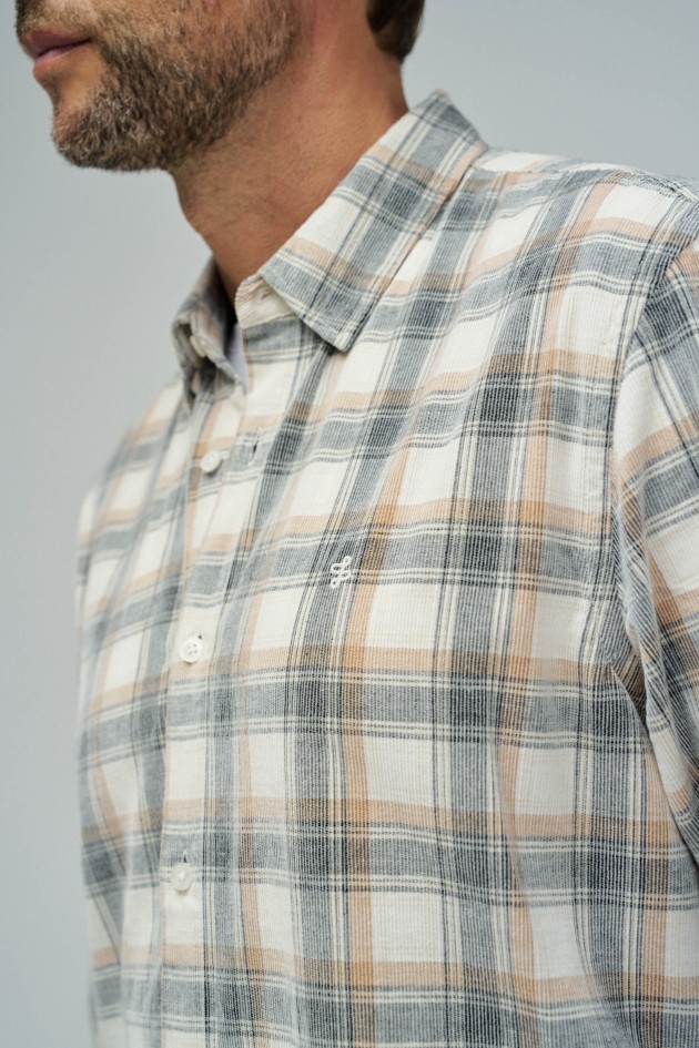 CHECKED CORDUROY SHIRT