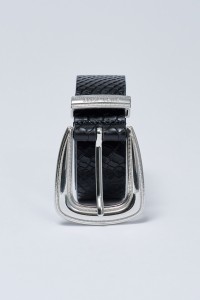LEATHER BELT CROCODILE EFFECT