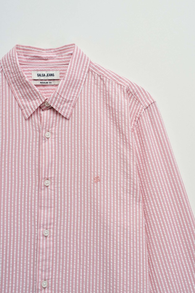 CAMISA CON RAYAS