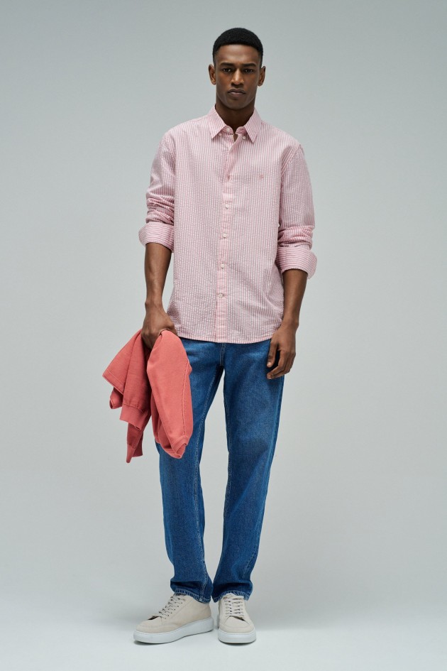 CAMISA CON RAYAS