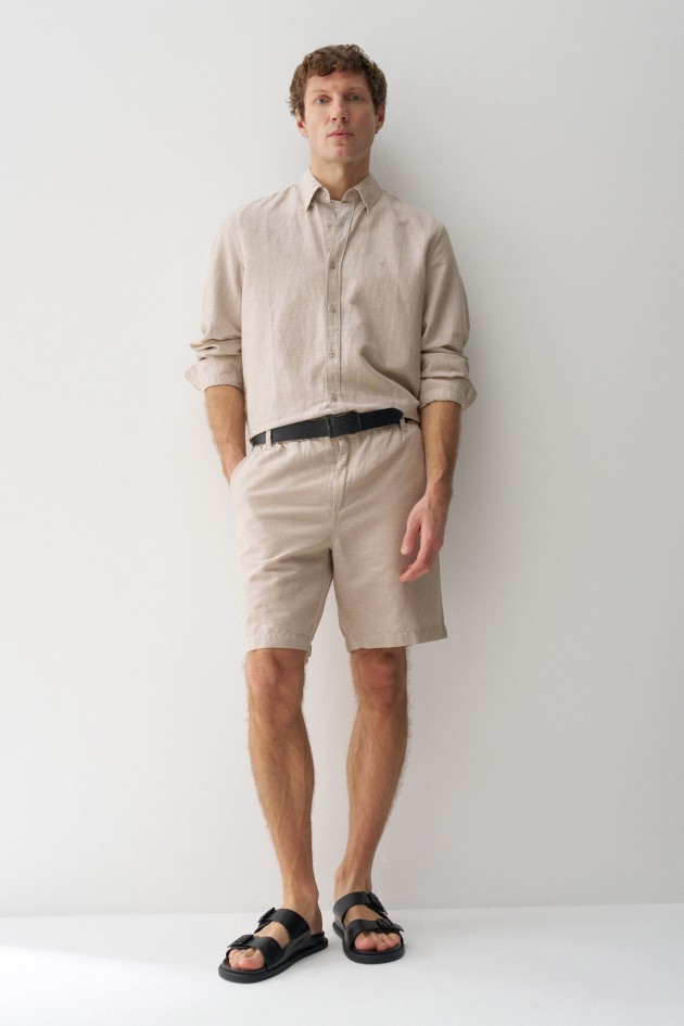 CAMISA CON MEZCLA DE LINO