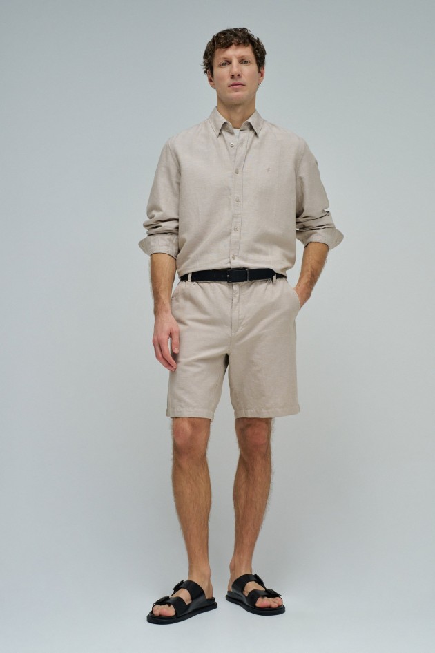 CAMISA CON MEZCLA DE LINO