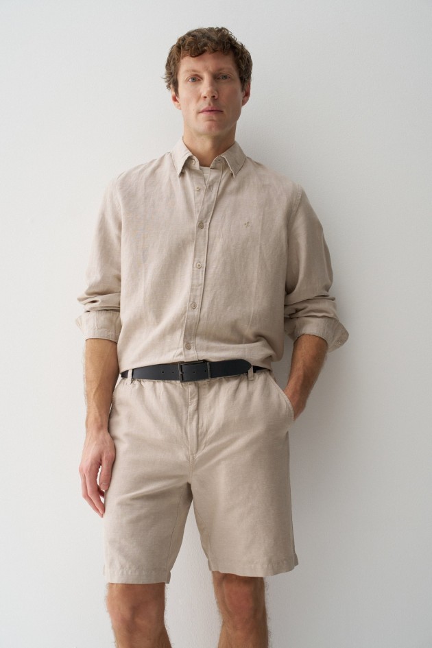 CAMISA CON MEZCLA DE LINO