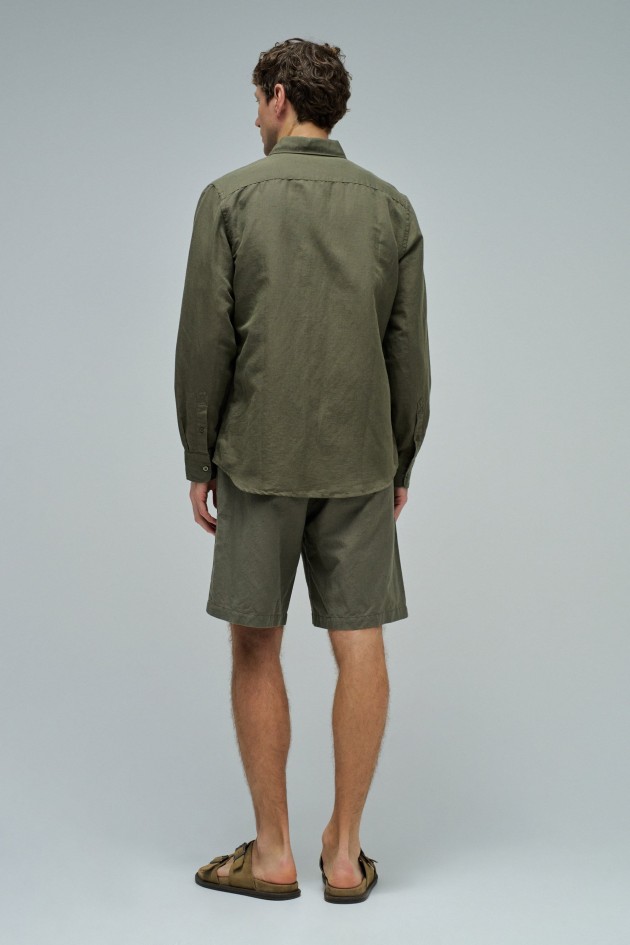 SHIRT WITH A MIX OF LINEN
