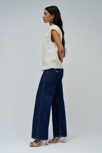 BLUSA EM LIGHTDENIM
