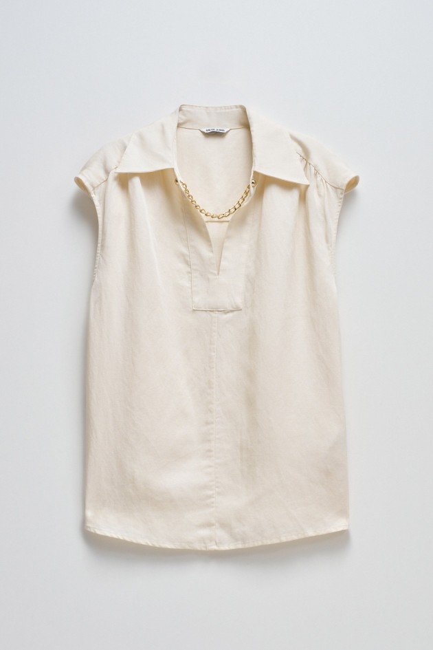BLUSA EM LIGHTDENIM
