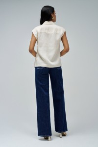 BLUSA EM LIGHTDENIM