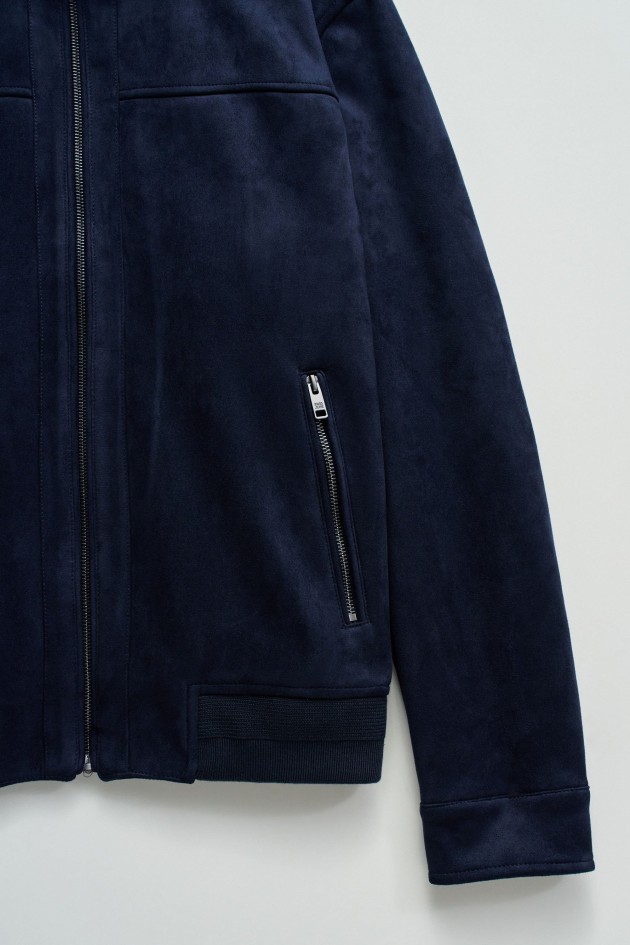 CASACO BOMBER EFEITO SUEDE
