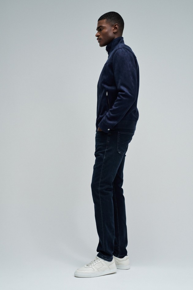 CASACO BOMBER EFEITO SUEDE