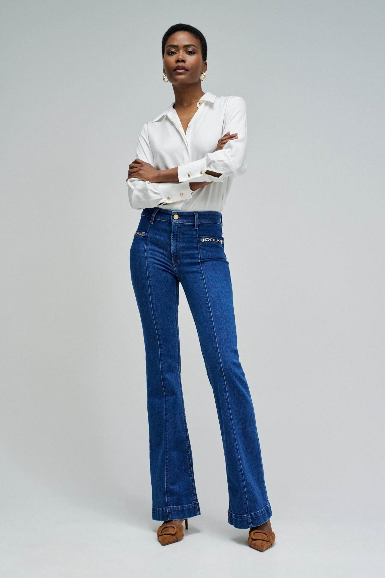 DESTINY PUSH UP FLARE JEANS