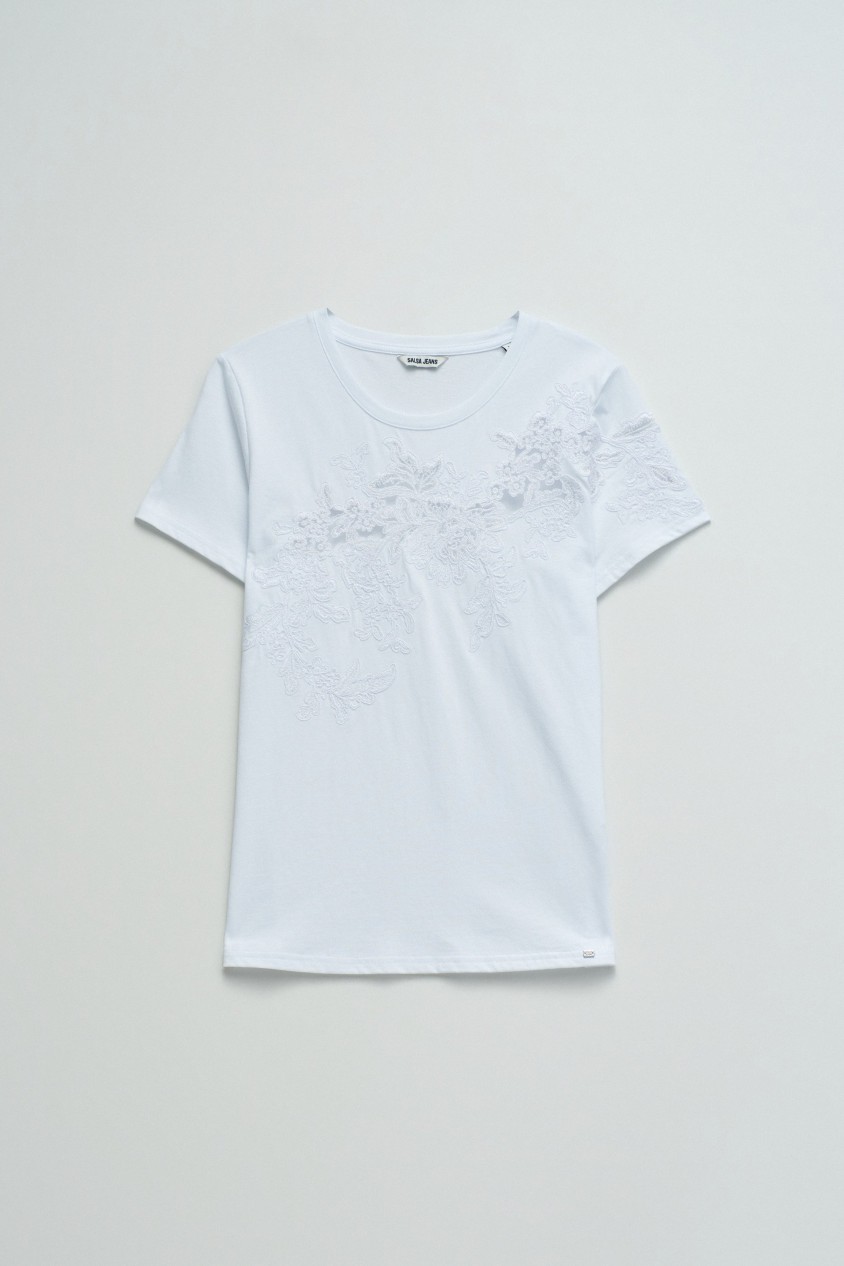 T-SHIRT AVEC DENTELLE