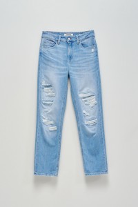 JEANS TRUE CROPPED SLIM WITH RIPS