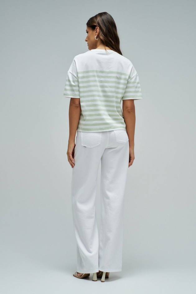 T-SHIRT MET STREPEN
