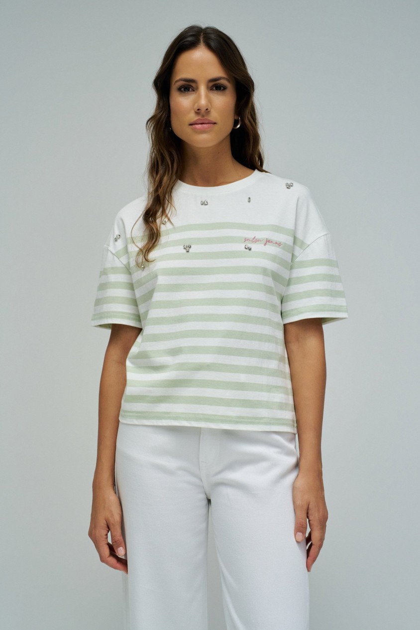 T-SHIRT CON RAYAS
