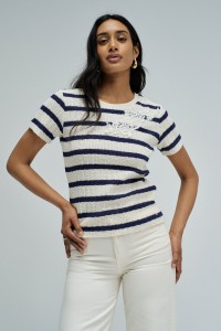 CAMISETA DE PUNTO CON RAYAS