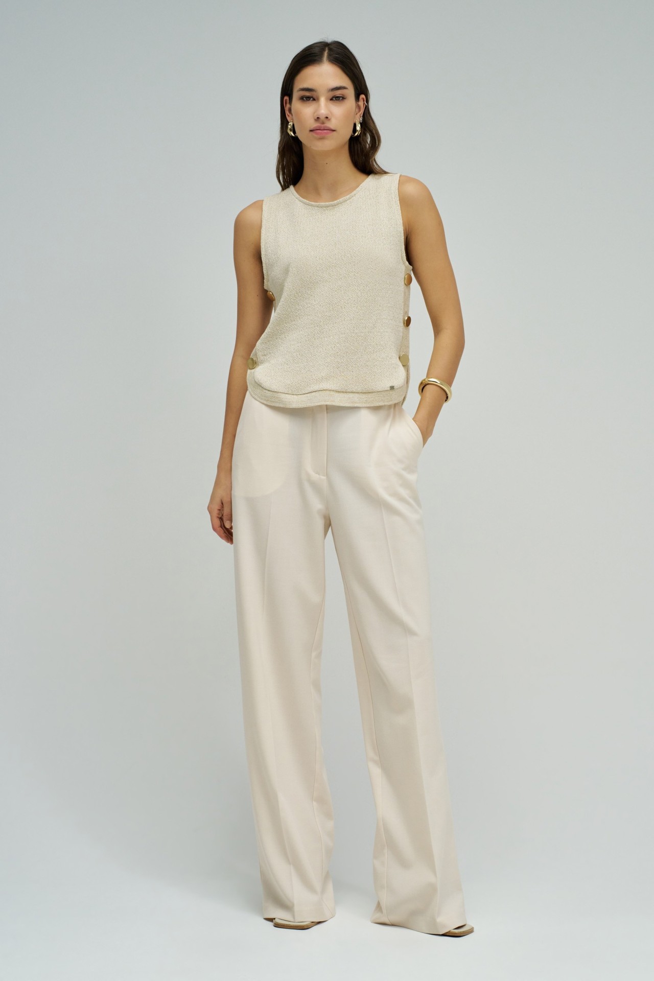 TOP EN MAILLE AVEC LUREX