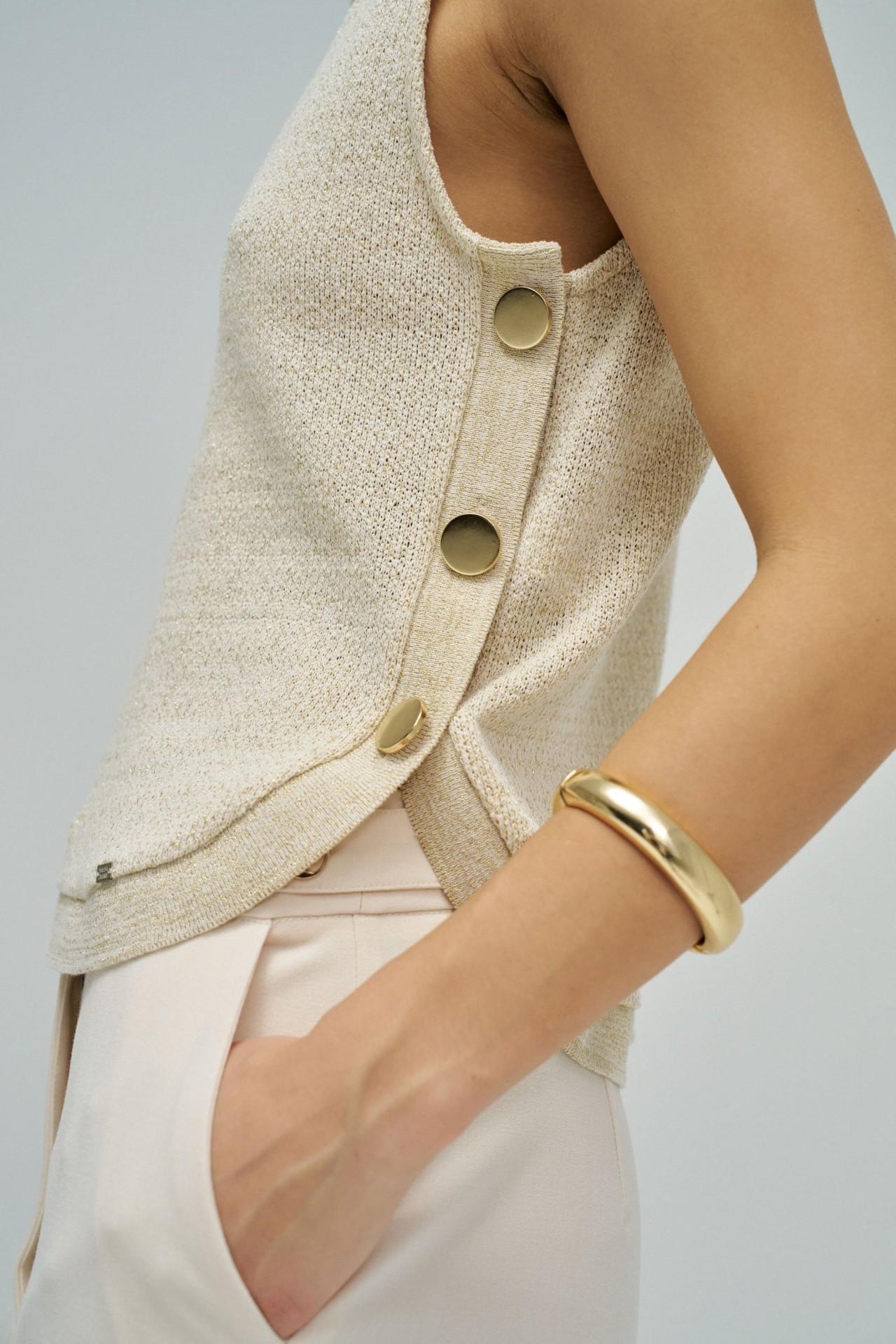 TOP EN MAILLE AVEC LUREX