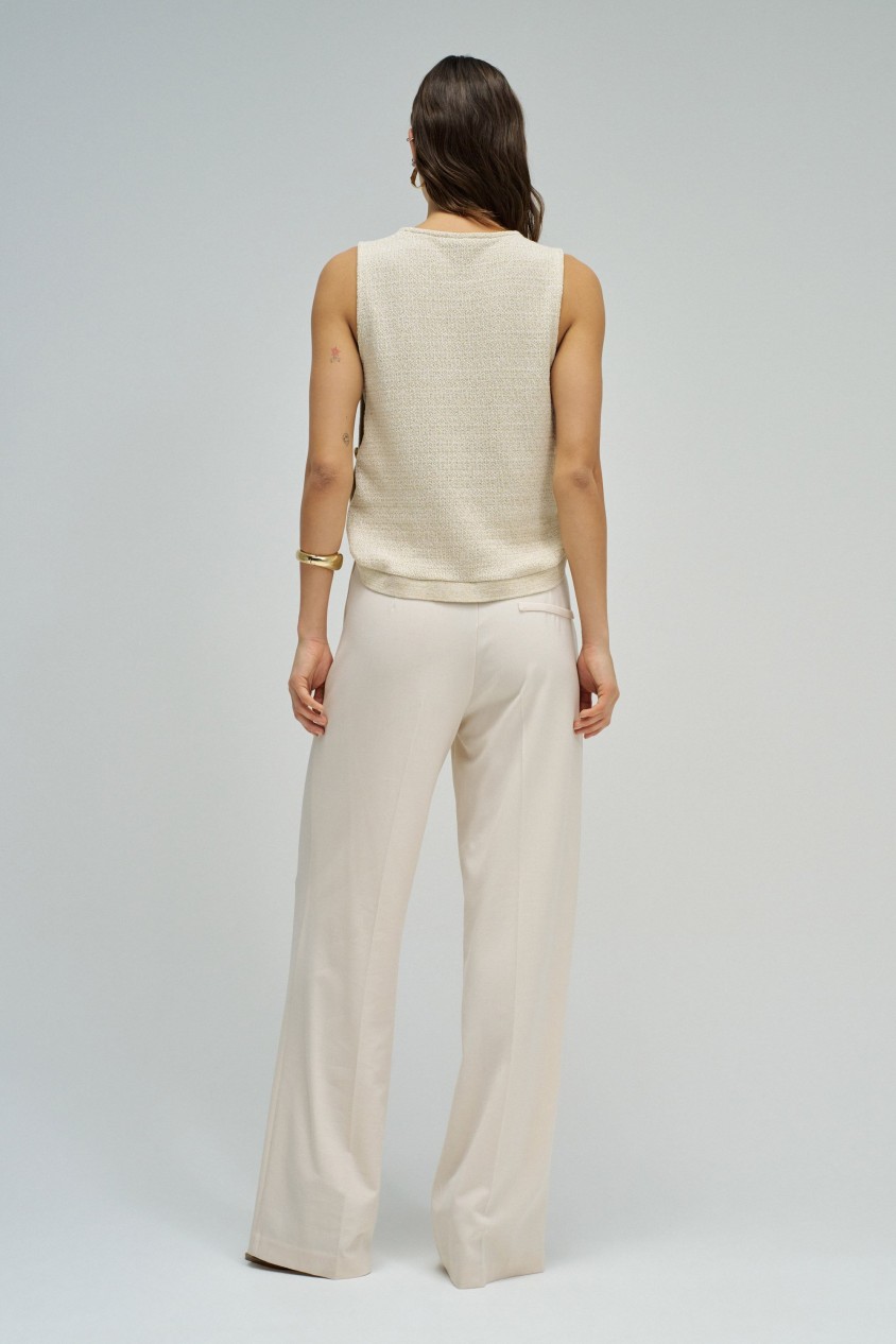TOP EN MAILLE AVEC LUREX