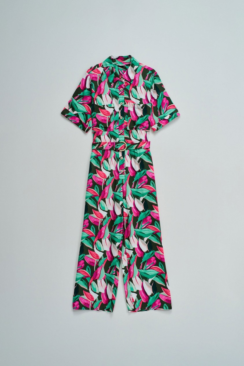 MONO CON PATRÓN FLORAL