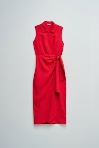 VESTIDO MIDI COM LINHO