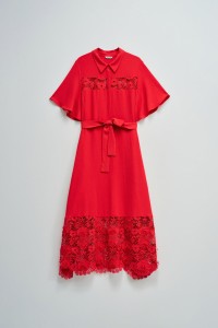 VESTIDO CAMISEIRO MIDI COM RENDA