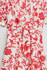 SHIRT DRESS WITH FLORAL PATTERN