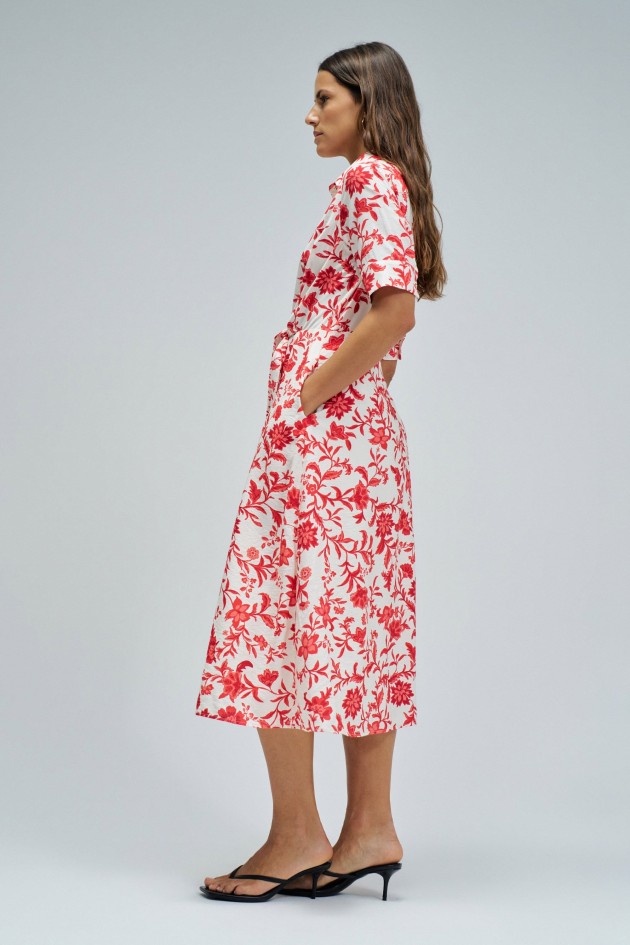 SHIRTJURK MET BLOEMENPATROON