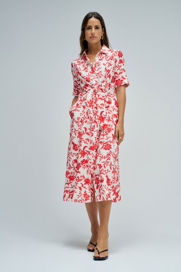 SHIRTJURK MET BLOEMENPATROON