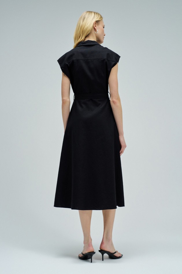 ROBE MIDI EN LIN
