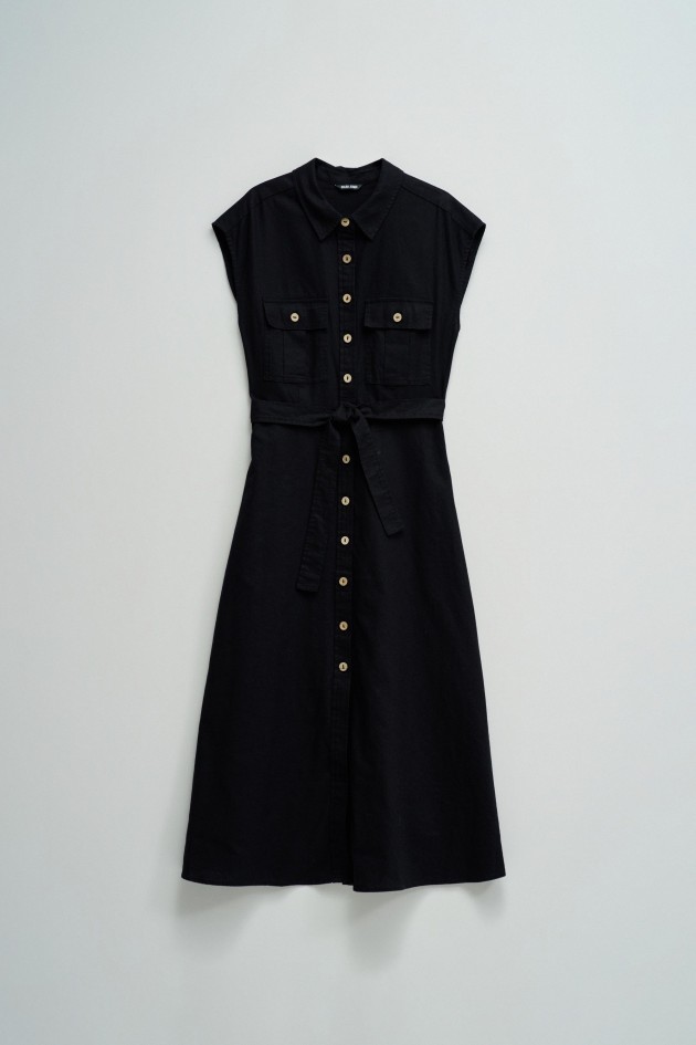 ROBE MIDI EN LIN