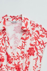 SHORT DRESS WITH FLORAL PATTERN