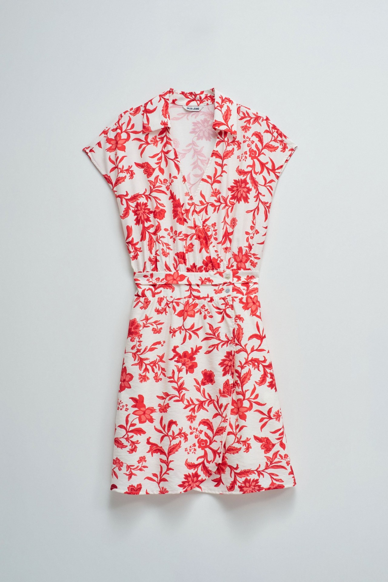 SHORT DRESS WITH FLORAL PATTERN