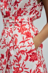 SHORT DRESS WITH FLORAL PATTERN