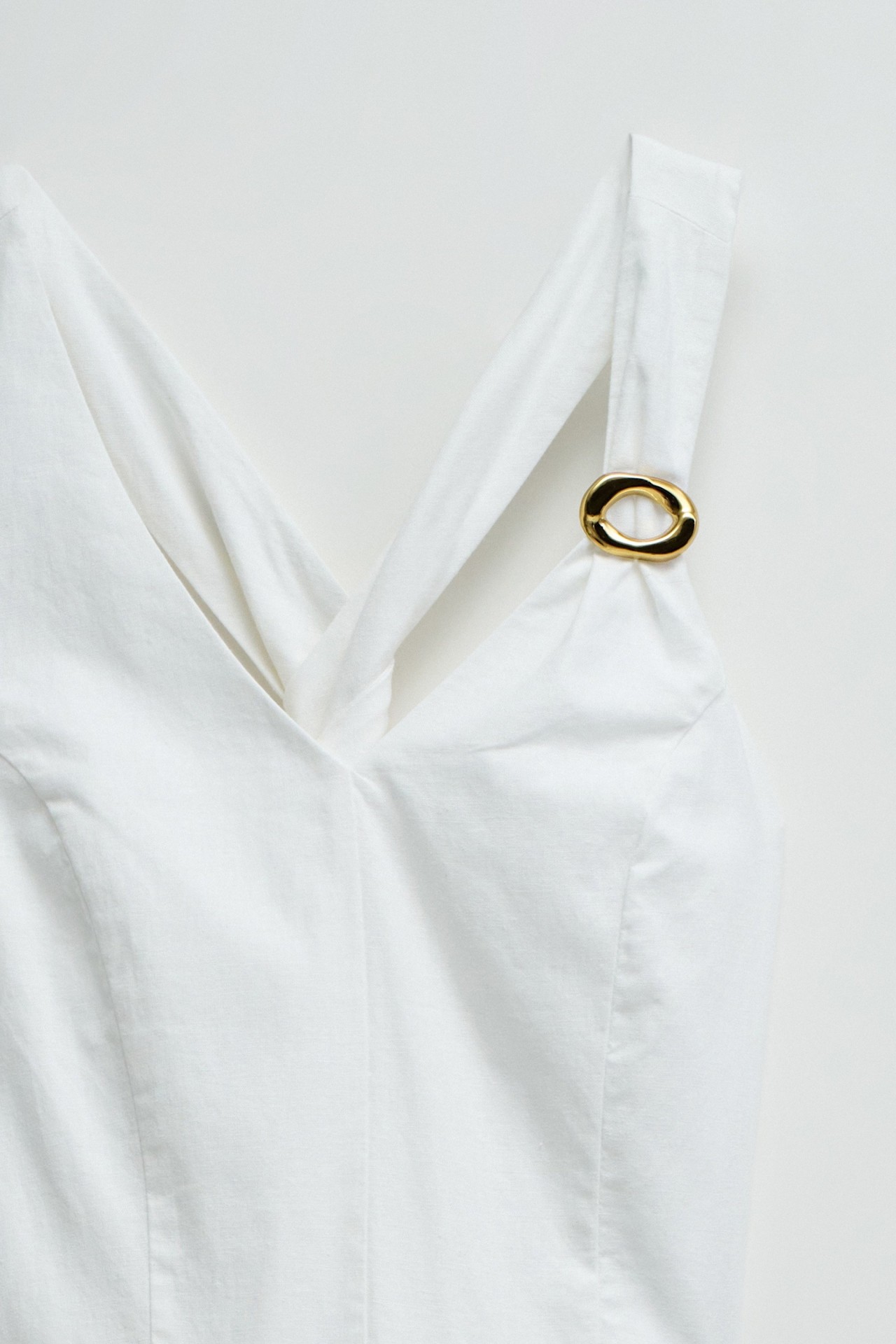 MIDI-KLEID AUS LEINEN