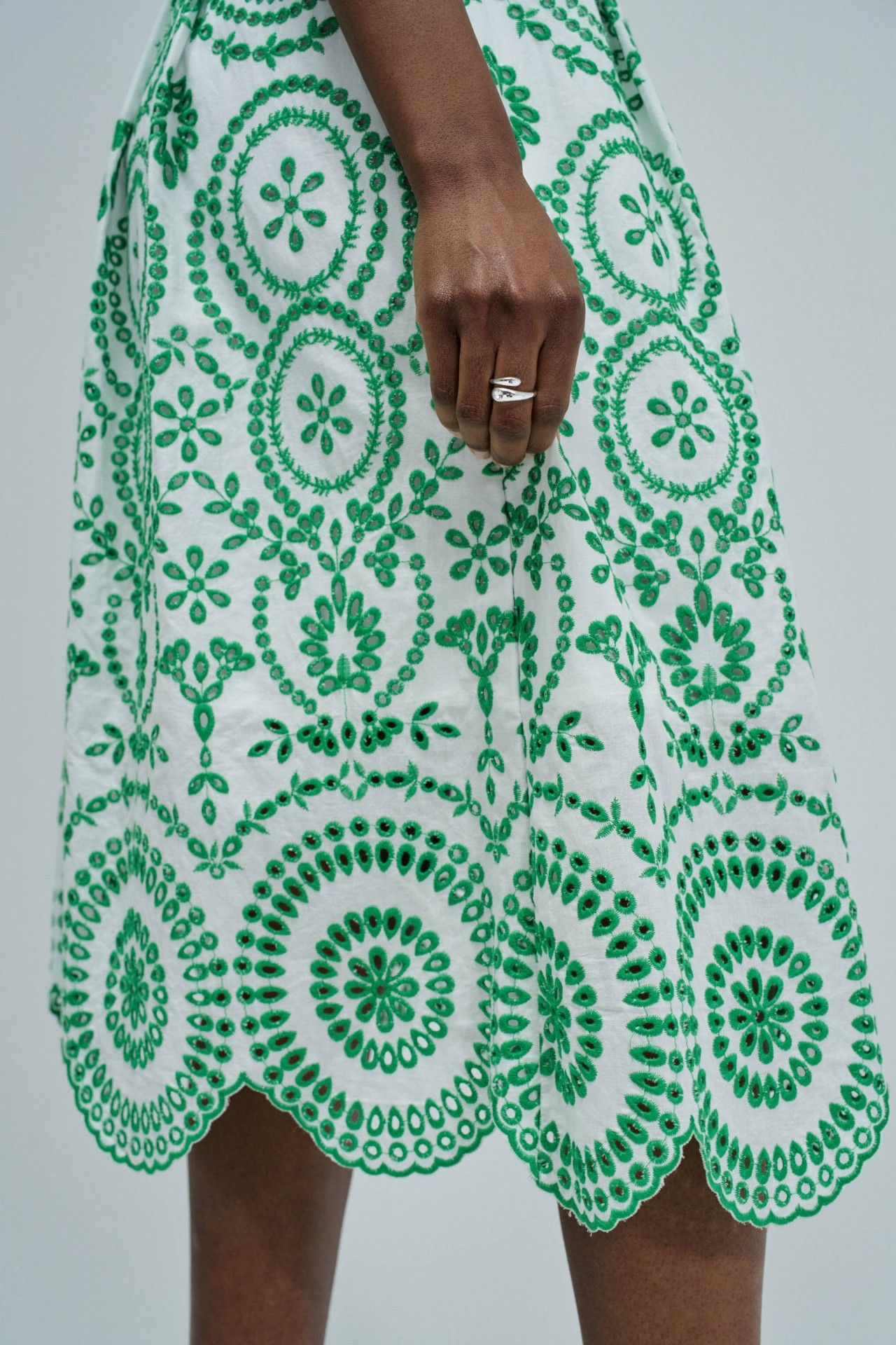 DRESS IN ENGLISH EMBROIDERY