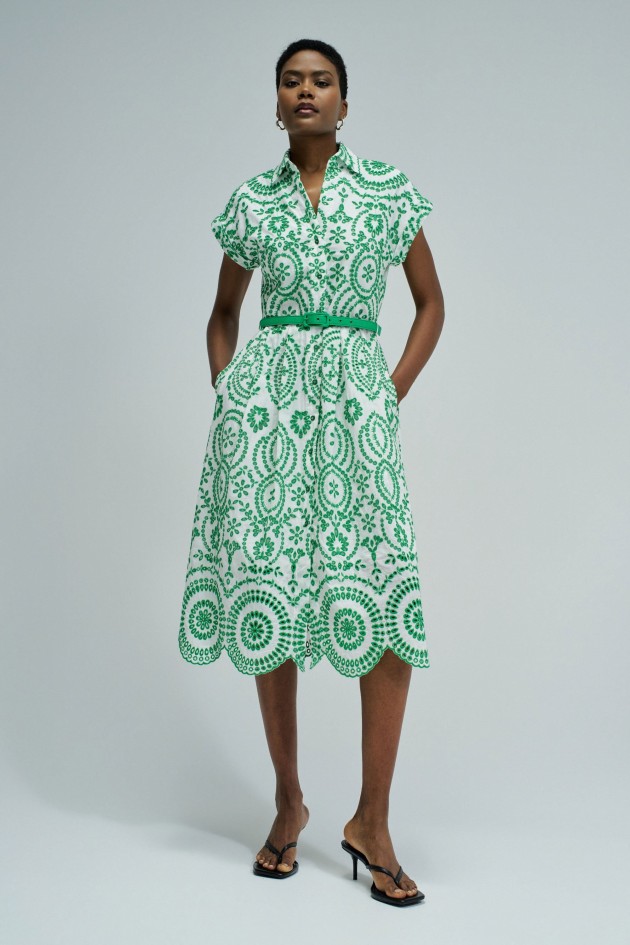 DRESS IN ENGLISH EMBROIDERY