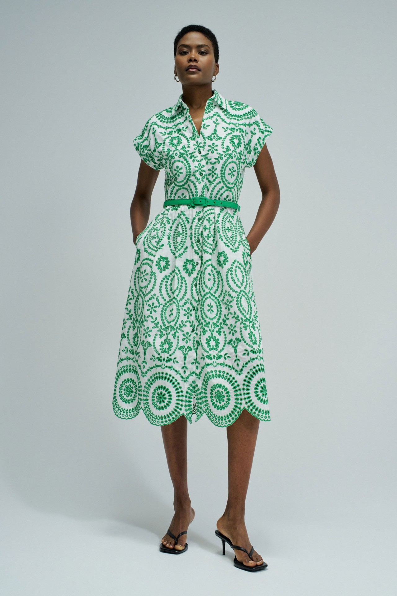 DRESS IN ENGLISH EMBROIDERY