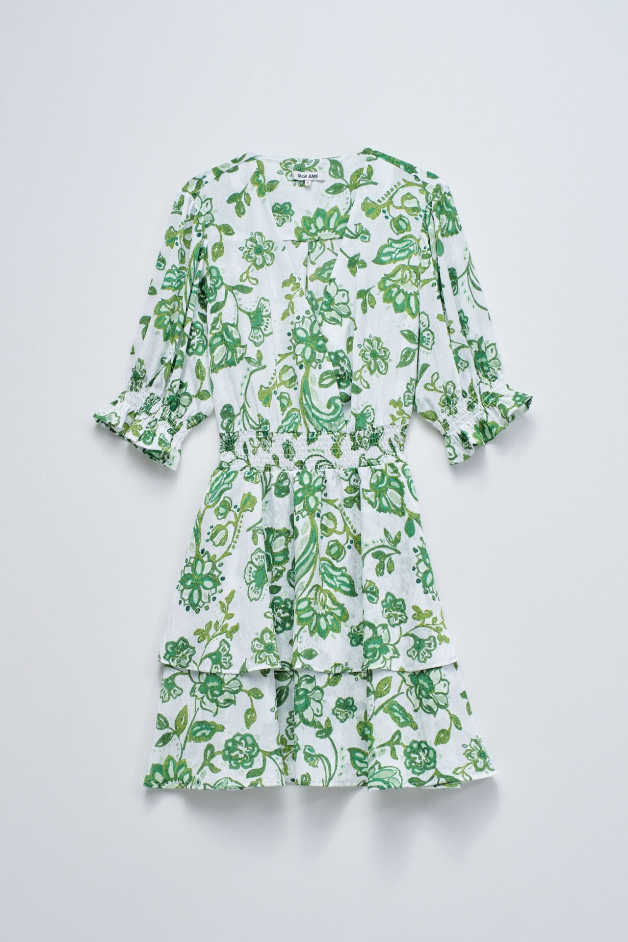 SHORT DRESS WITH FLORAL PATTERN