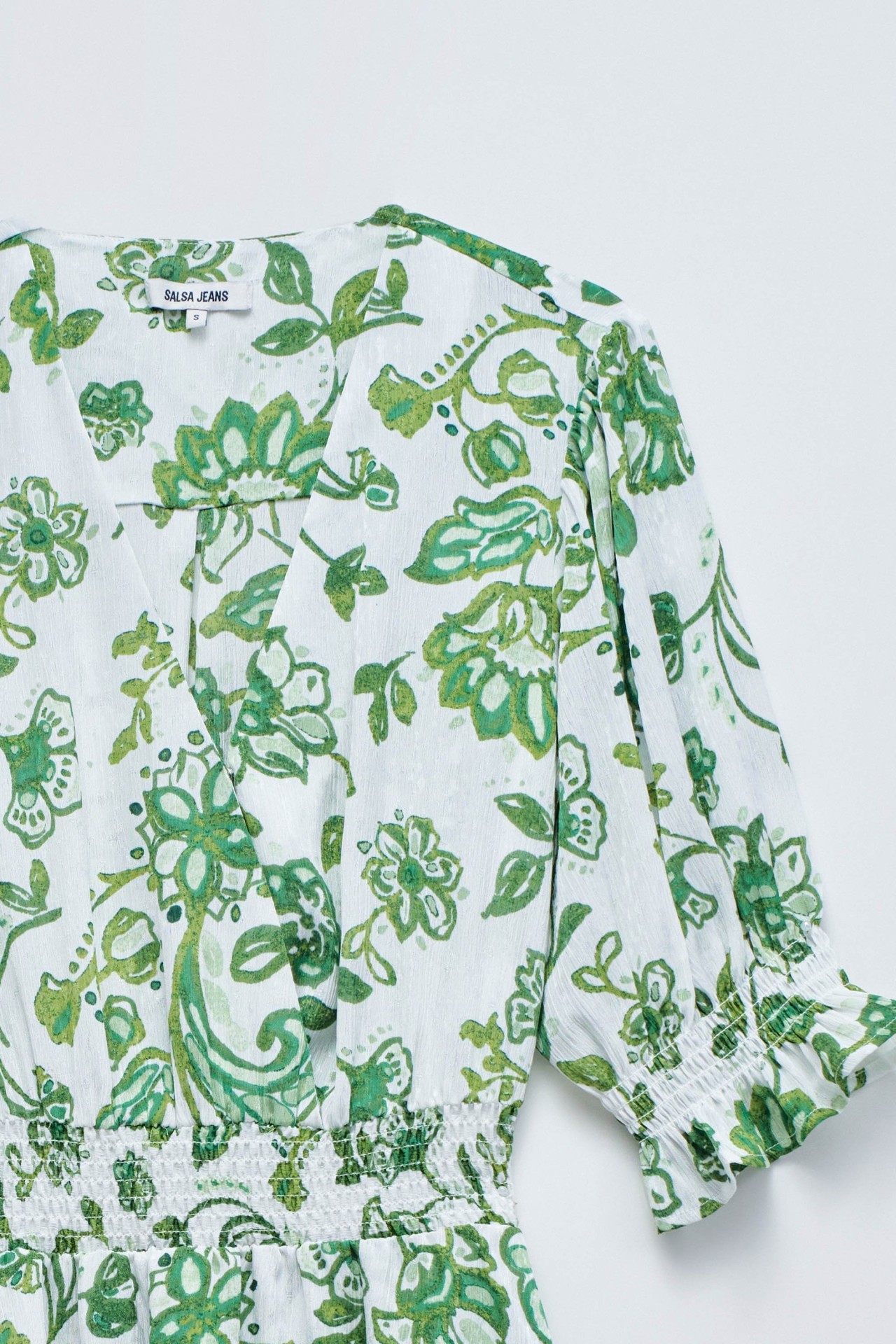 SHORT DRESS WITH FLORAL PATTERN