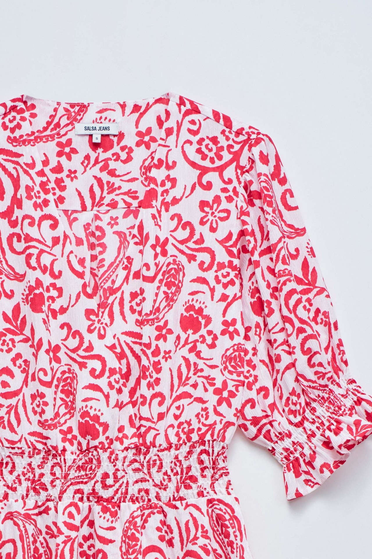 SHORT DRESS WITH FLORAL PATTERN