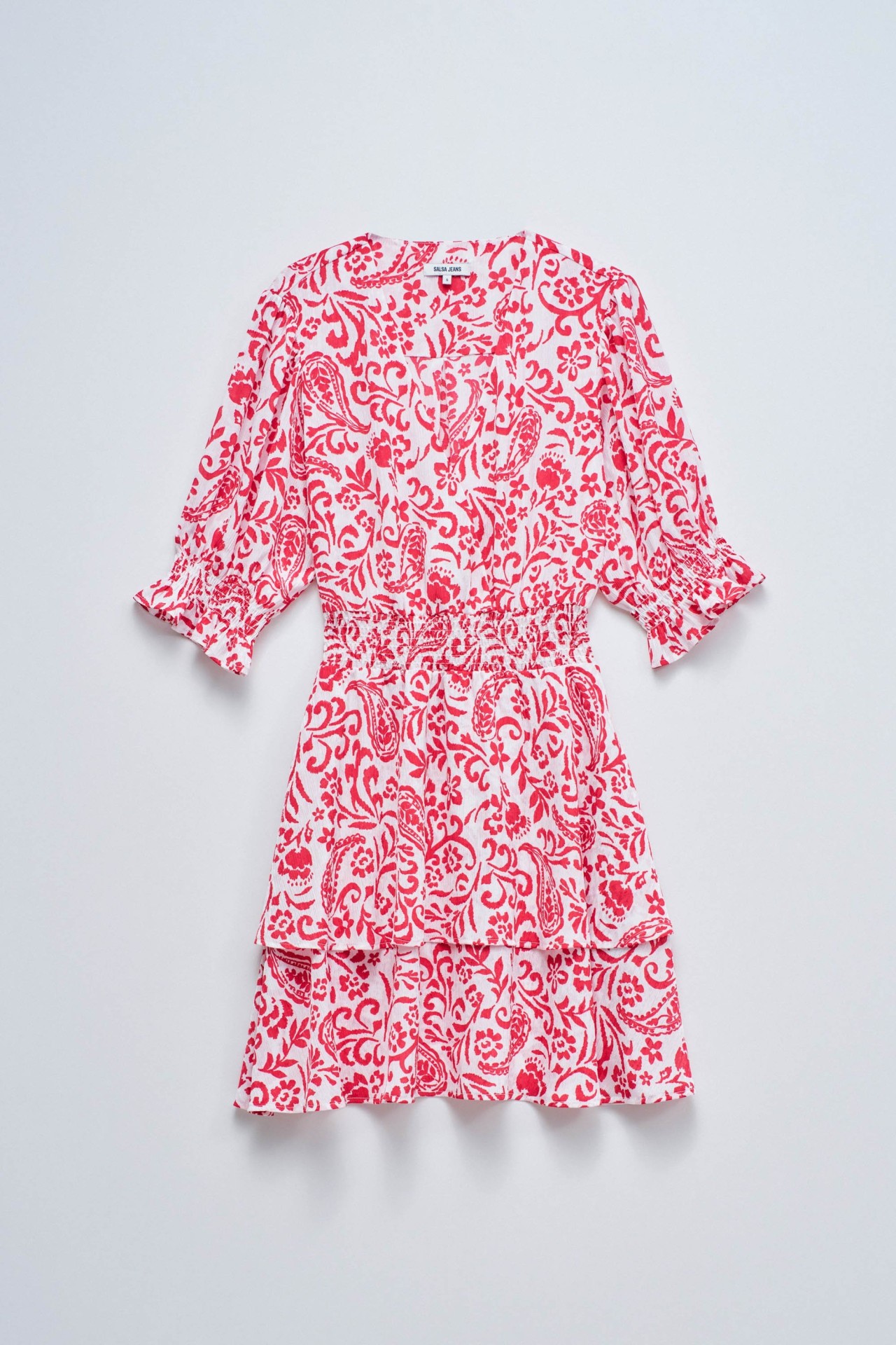 SHORT DRESS WITH FLORAL PATTERN