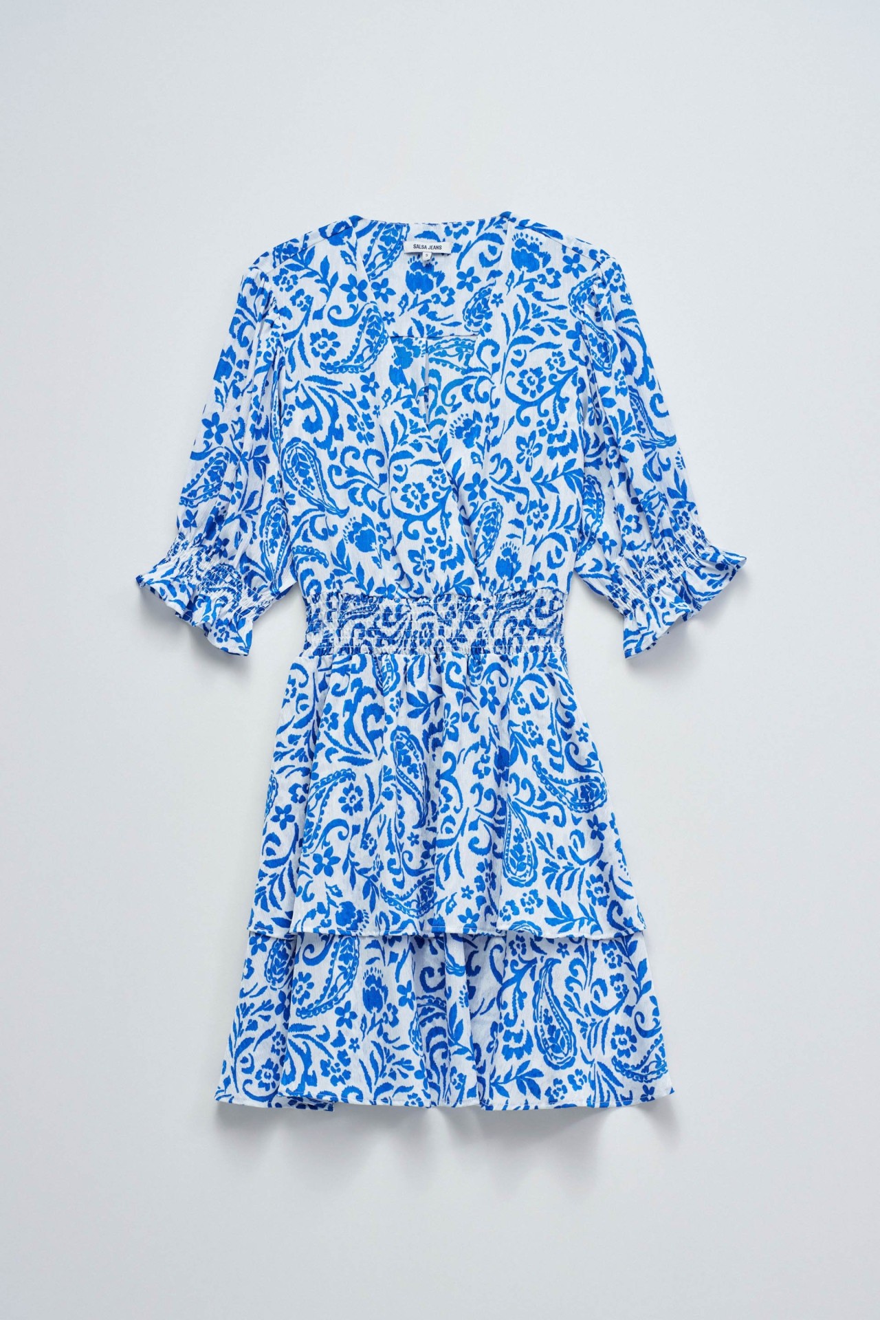 VESTIDO CURTO COM PADR�O FLORAL