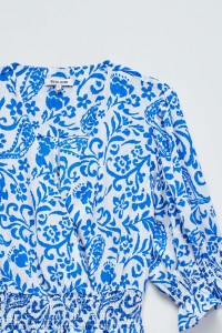 VESTIDO CURTO COM PADR�O FLORAL