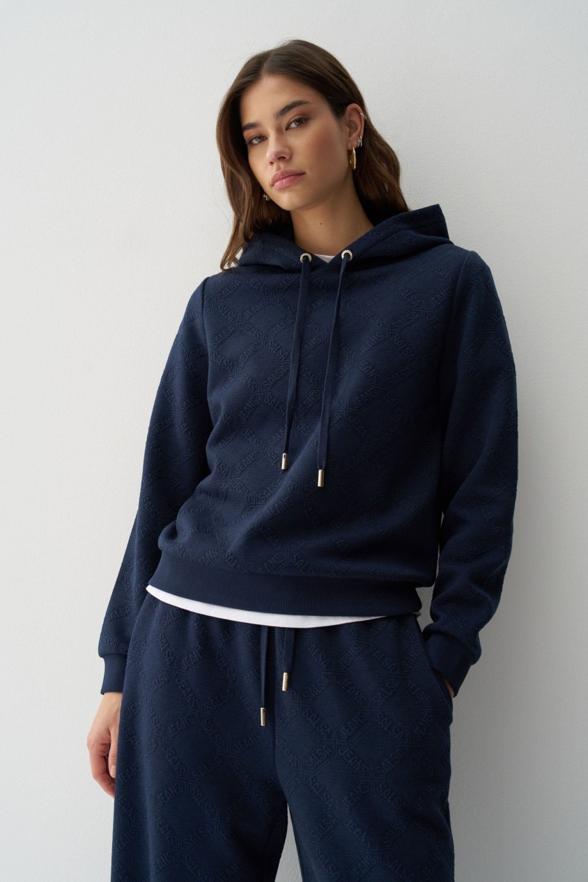 HOODIE MIT JACQUARD