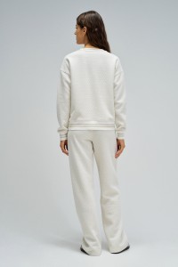 SUDADERA CON JACQUARD Y LUREX