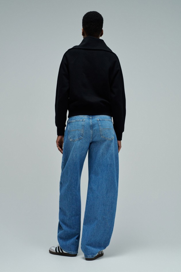 SWEATSHIRT MET HALVE RITS