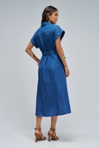ROBE MIDI EN DENIM