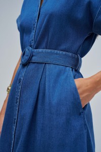 ROBE MIDI EN DENIM
