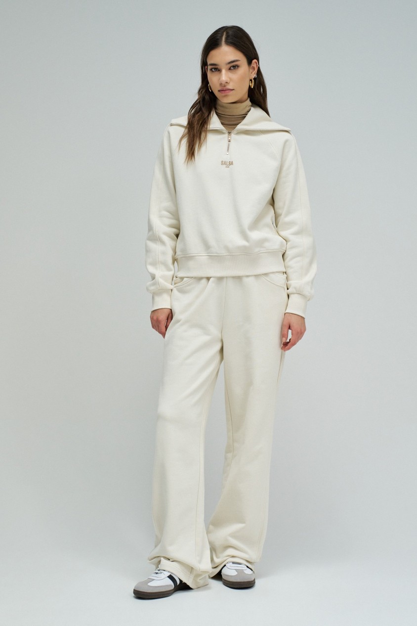 SWEATSHIRT AVEC DEMI-FERMETURE