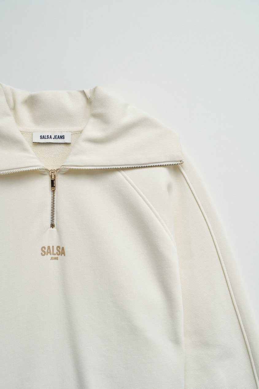 SWEATSHIRT AVEC DEMI-FERMETURE